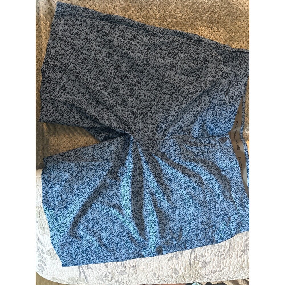 Jack Nicklaus Men's Blue Golf/Dress Shorts Flat Front Zip Solid New